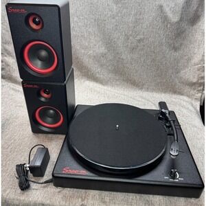 Snap-On Bluetooth Record Player With Speakers